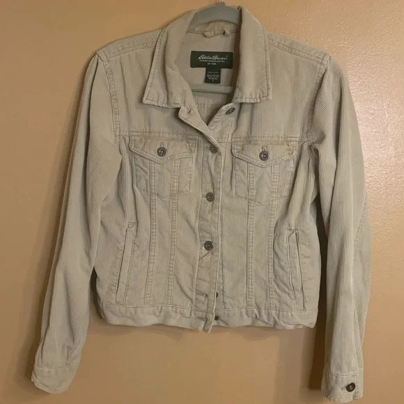 Tan Corduroy Trucker Jacket - Picture 2 of 3